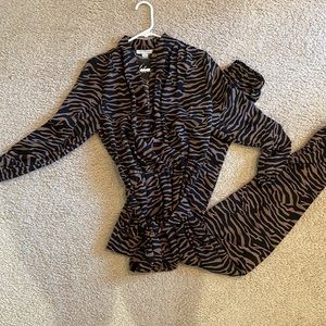 LALA animal print jumper